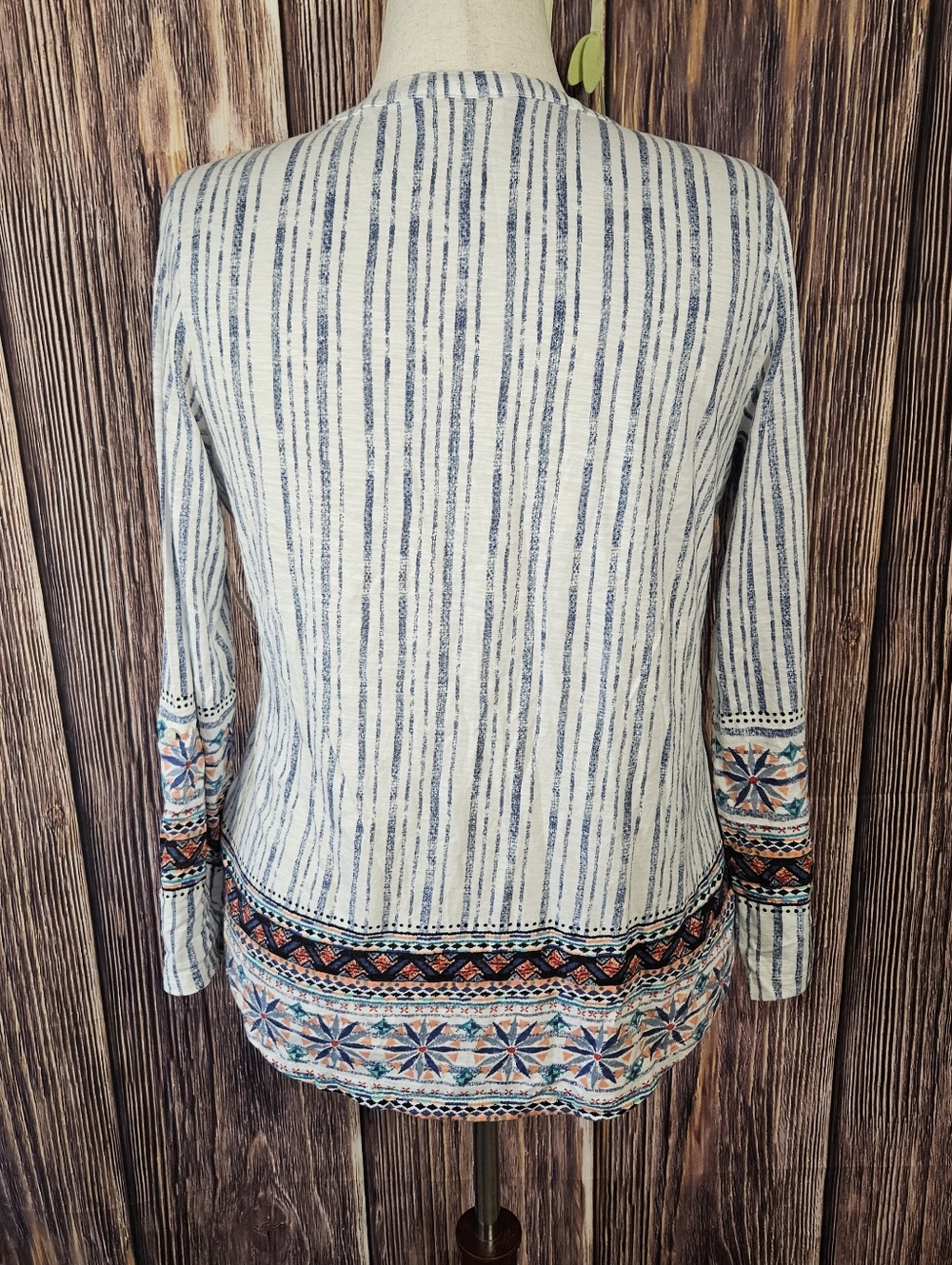 Style & Co Mixed Print Knit Top Plus Size 0X - Picture 6 of 11